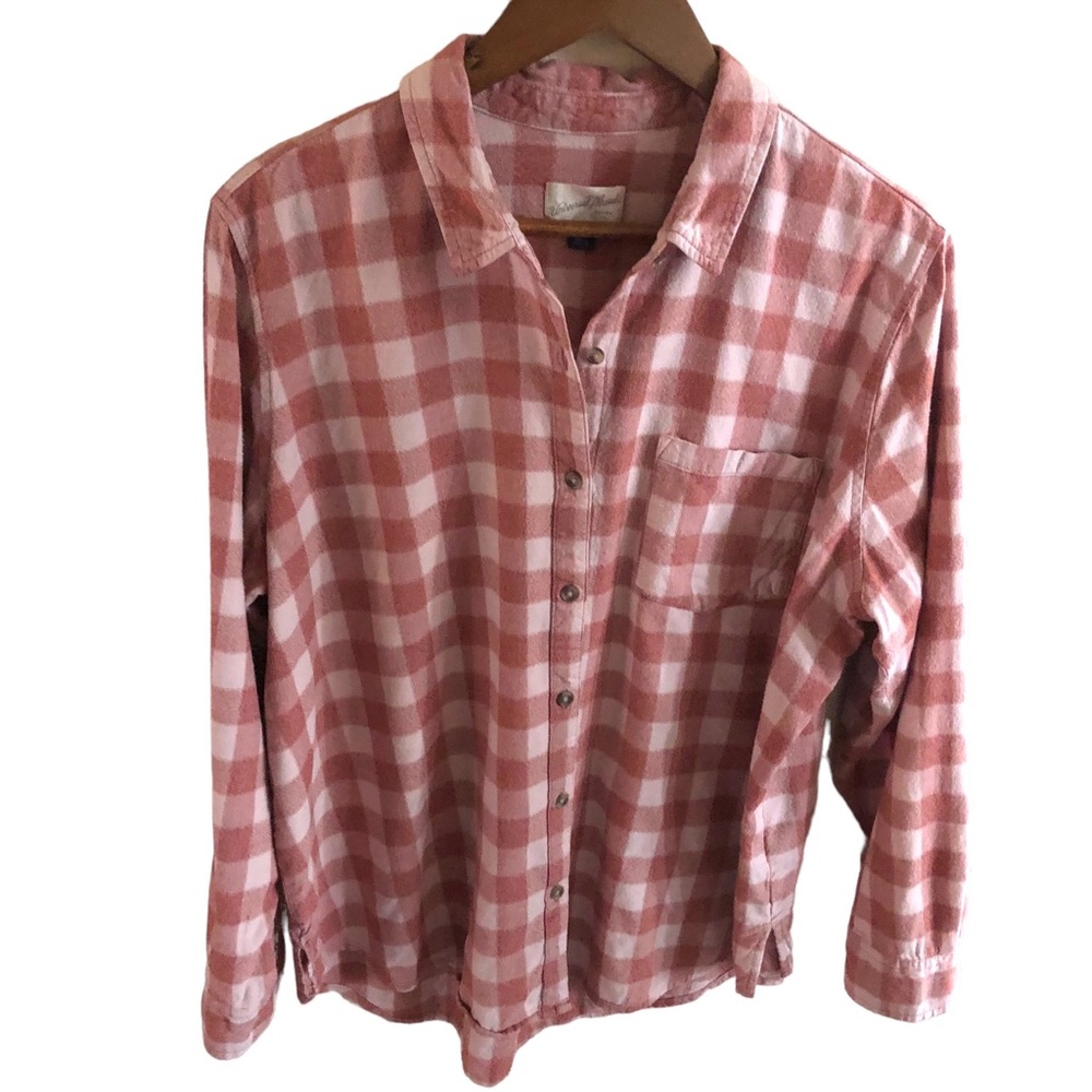 Universal Thread Flannel Button-down Shirt. Dusty Rose. Size XL